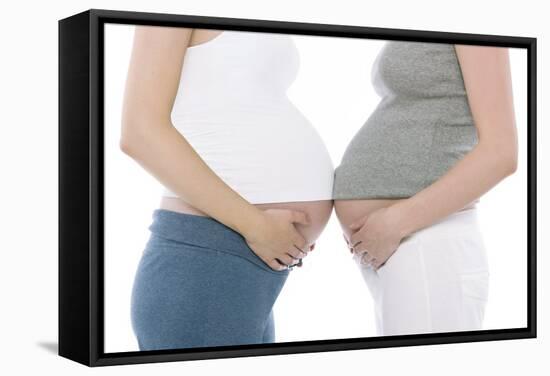 Pregnant Women's Abdomens-Science Photo Library-Framed Premier Image Canvas