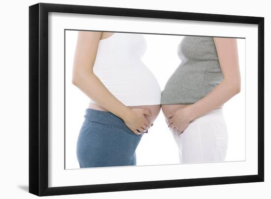 Pregnant Women's Abdomens-Science Photo Library-Framed Photographic Print