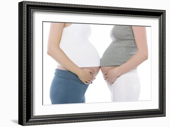 Pregnant Women's Abdomens-Science Photo Library-Framed Photographic Print