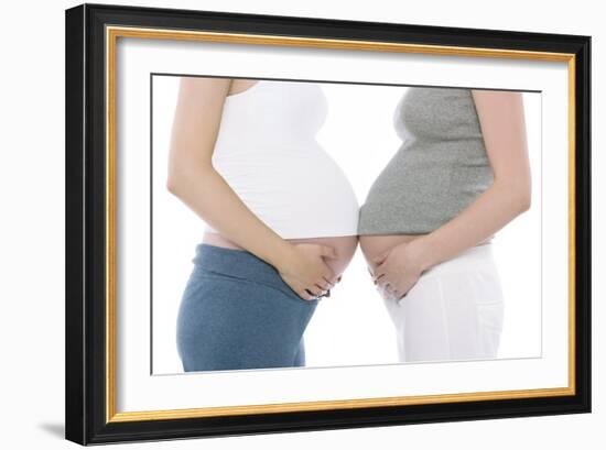 Pregnant Women's Abdomens-Science Photo Library-Framed Photographic Print