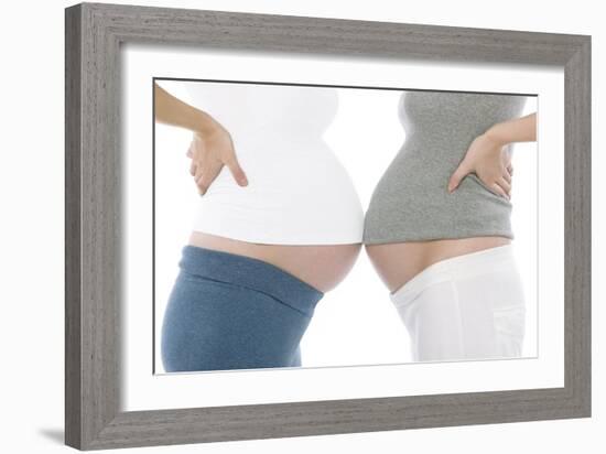 Pregnant Women's Abdomens-Science Photo Library-Framed Photographic Print