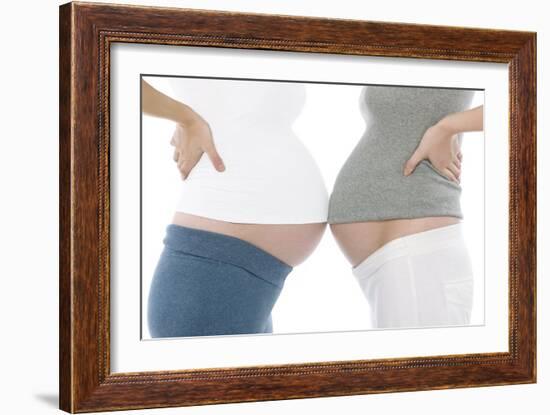 Pregnant Women's Abdomens-Science Photo Library-Framed Photographic Print