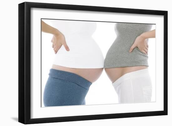 Pregnant Women's Abdomens-Science Photo Library-Framed Photographic Print