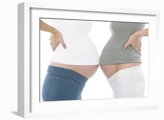 Pregnant Women's Abdomens-Science Photo Library-Framed Photographic Print