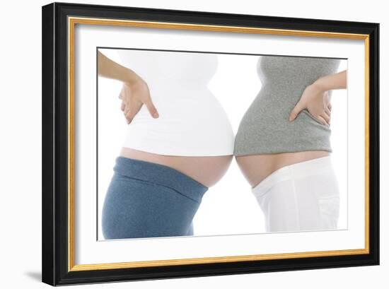 Pregnant Women's Abdomens-Science Photo Library-Framed Photographic Print