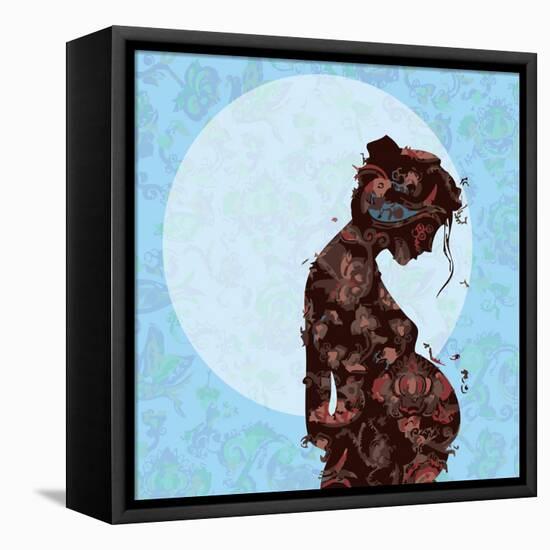 Pregnant-Teofilo Olivieri-Framed Premier Image Canvas