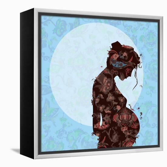 Pregnant-Teofilo Olivieri-Framed Premier Image Canvas