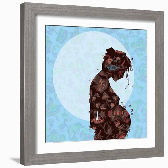 Pregnant-Teofilo Olivieri-Framed Giclee Print