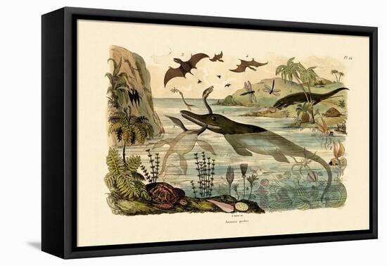 Prehistoric Animals, 1833-39-null-Framed Premier Image Canvas