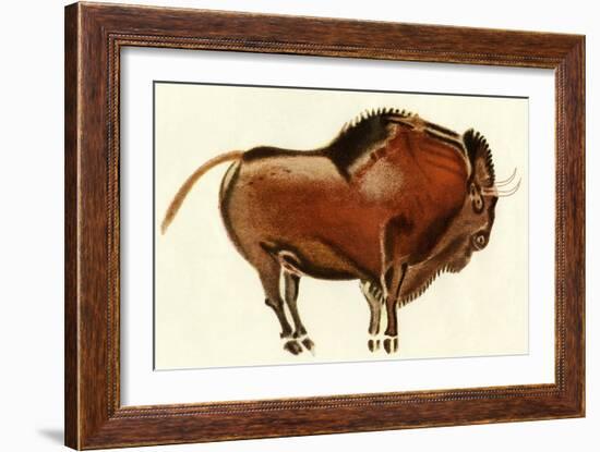 Prehistoric Cave Painting of a Bull, Altamira, Spain-null-Framed Giclee Print