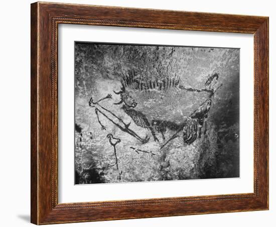 Prehistoric Cave Painting of a Hunting Scene-Ralph Morse-Framed Photographic Print