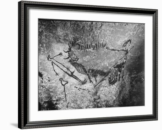 Prehistoric Cave Painting of a Hunting Scene-Ralph Morse-Framed Photographic Print