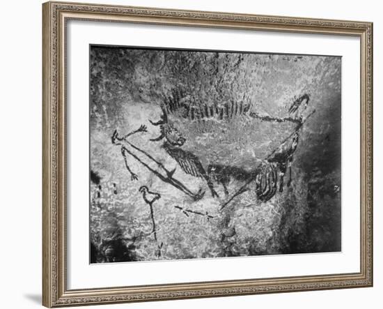 Prehistoric Cave Painting of a Hunting Scene-Ralph Morse-Framed Photographic Print