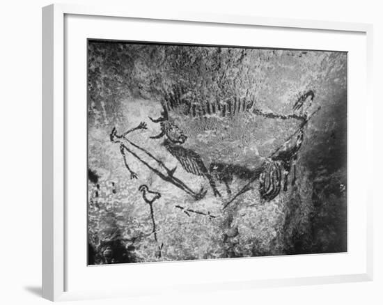 Prehistoric Cave Painting of a Hunting Scene-Ralph Morse-Framed Photographic Print