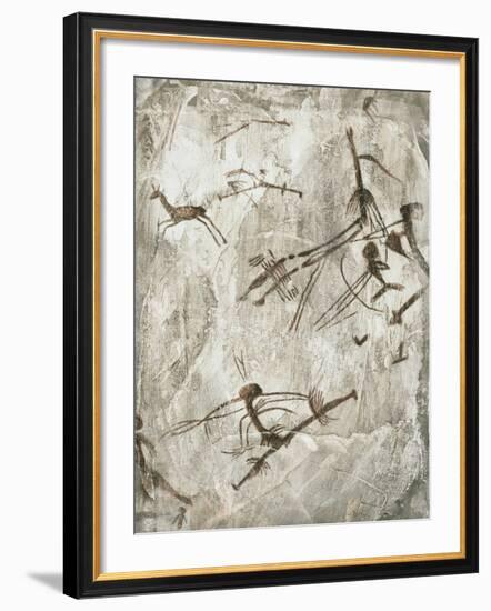 Prehistoric Cave Painting-Kennis and Kennis-Framed Photographic Print