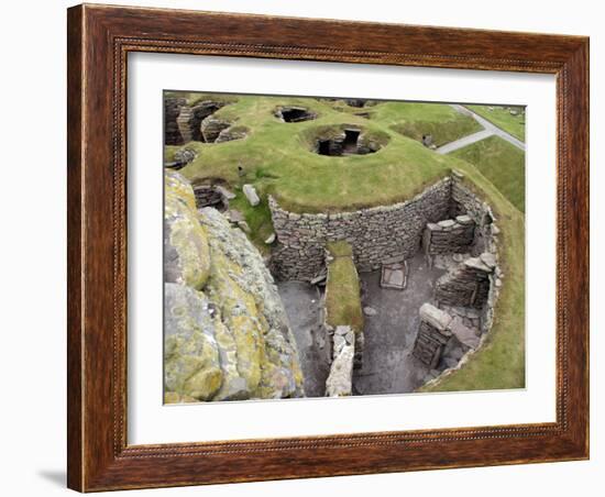 Prehistoric Dwellings at Jarlshof, Sumburgh, Shetland, Shetland Islands, Scotland, United Kingdom, -David Lomax-Framed Photographic Print