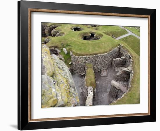 Prehistoric Dwellings at Jarlshof, Sumburgh, Shetland, Shetland Islands, Scotland, United Kingdom, -David Lomax-Framed Photographic Print