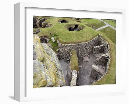 Prehistoric Dwellings at Jarlshof, Sumburgh, Shetland, Shetland Islands, Scotland, United Kingdom, -David Lomax-Framed Photographic Print