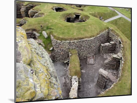 Prehistoric Dwellings at Jarlshof, Sumburgh, Shetland, Shetland Islands, Scotland, United Kingdom, -David Lomax-Mounted Photographic Print