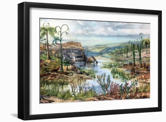 Prehistoric, Middle Devonian Landscape-Science Source-Framed Giclee Print