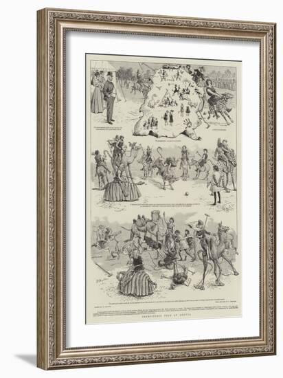 Prehistoric Polo at Quetta-William Ralston-Framed Giclee Print