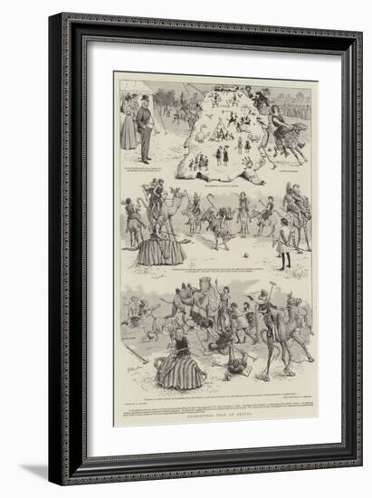 Prehistoric Polo at Quetta-William Ralston-Framed Giclee Print