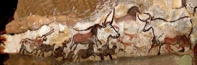 Panel of the Unicorn (Panel of the Black Bear) at Lascaux, C.16,000-15,000 BC (Charcoal & Red Ochre-Prehistoric Prehistoric-Giclee Print