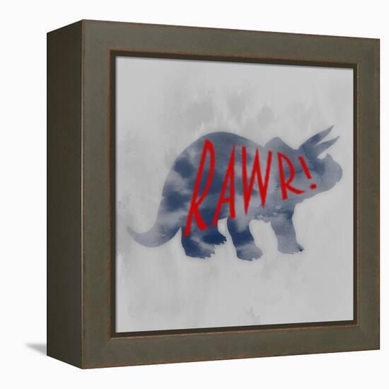 Prehistoric Rawr 1-Marcus Prime-Framed Stretched Canvas