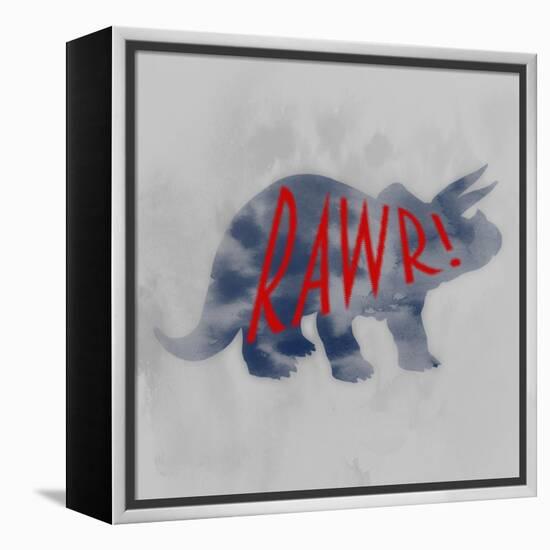 Prehistoric Rawr 1-Marcus Prime-Framed Stretched Canvas