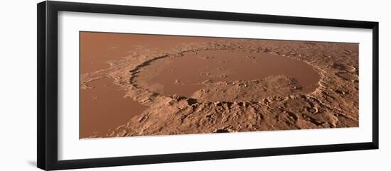 Prehistoric Schiaparelli Crater, Artwork-Detlev Van Ravenswaay-Framed Premium Photographic Print