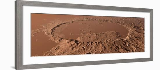 Prehistoric Schiaparelli Crater, Artwork-Detlev Van Ravenswaay-Framed Photographic Print