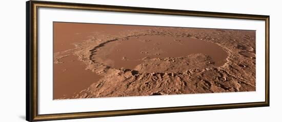 Prehistoric Schiaparelli Crater, Artwork-Detlev Van Ravenswaay-Framed Photographic Print