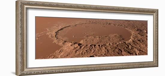 Prehistoric Schiaparelli Crater, Artwork-Detlev Van Ravenswaay-Framed Photographic Print