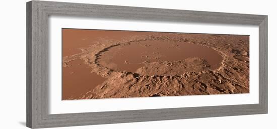 Prehistoric Schiaparelli Crater, Artwork-Detlev Van Ravenswaay-Framed Photographic Print