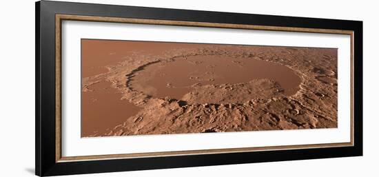 Prehistoric Schiaparelli Crater, Artwork-Detlev Van Ravenswaay-Framed Photographic Print