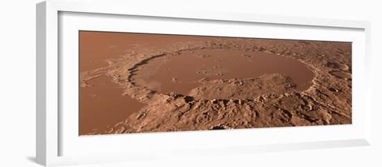 Prehistoric Schiaparelli Crater, Artwork-Detlev Van Ravenswaay-Framed Photographic Print