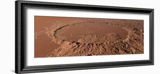 Prehistoric Schiaparelli Crater, Artwork-Detlev Van Ravenswaay-Framed Photographic Print