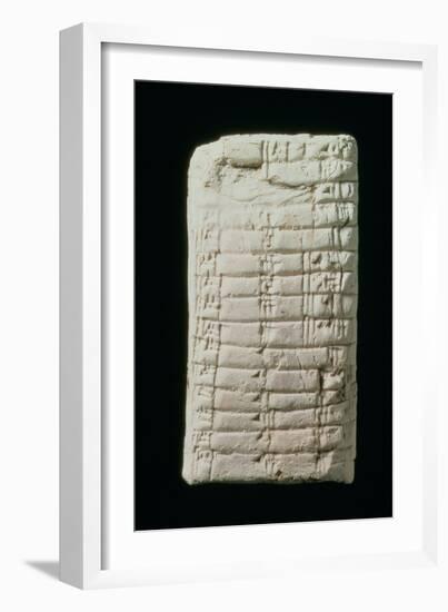 Prehistoric Tablet with Multiplication Table-null-Framed Giclee Print