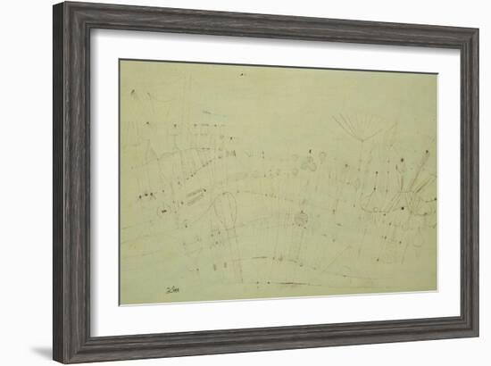 Prehistoric Vegetation; Praehistorische Flora-Paul Klee-Framed Giclee Print