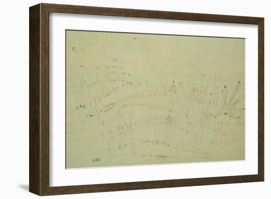 Prehistoric Vegetation; Praehistorische Flora-Paul Klee-Framed Giclee Print