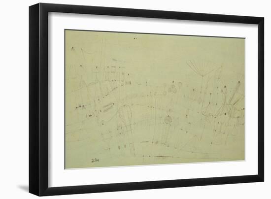 Prehistoric Vegetation; Praehistorische Flora-Paul Klee-Framed Giclee Print