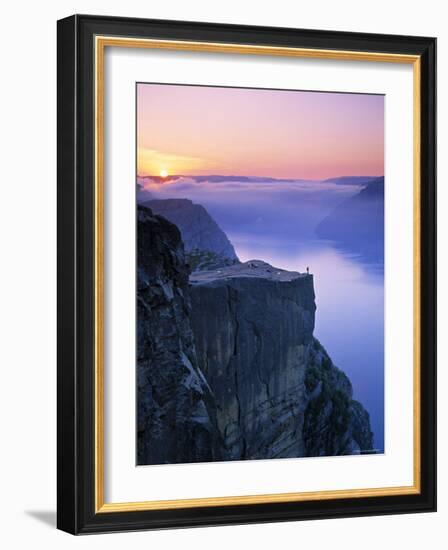 Preikestolen, Lysefjorden, Norway-Doug Pearson-Framed Photographic Print