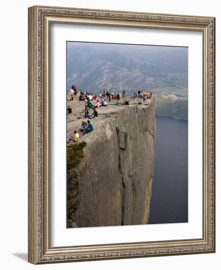 Preikestolen Rock, Lysefjorden, Rogaland, Norway, Scandinavia, Europe-Marco Cristofori-Framed Photographic Print