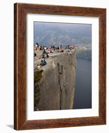 Preikestolen Rock, Lysefjorden, Rogaland, Norway, Scandinavia, Europe-Marco Cristofori-Framed Photographic Print