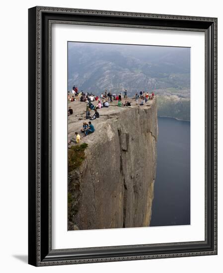 Preikestolen Rock, Lysefjorden, Rogaland, Norway, Scandinavia, Europe-Marco Cristofori-Framed Photographic Print