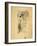 Preliminary Drawing for Allegory of Sculpture-Gustav Klimt-Framed Giclee Print