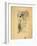 Preliminary Drawing for Allegory of Sculpture-Gustav Klimt-Framed Giclee Print