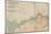 'Preliminary Map of the Route of the Fram along Northern Coast of Old World', c1893-1896, (1897)-Unknown-Mounted Giclee Print