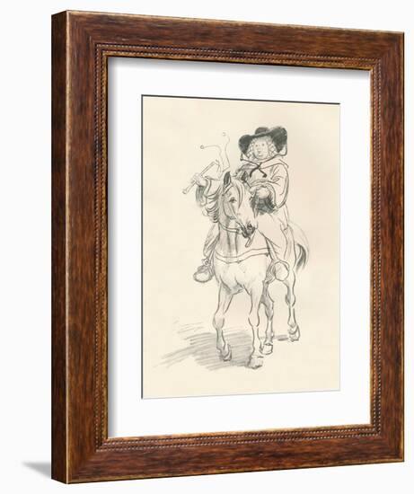 Preliminary Sketch for the Wife of Bath, C1917-Hugh Thomson-Framed Giclee Print