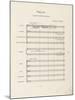 Prélude à "l'après-midi d'un faune" : Partition d'orchestre : page 1-Achille-Claude Debussy-Mounted Giclee Print